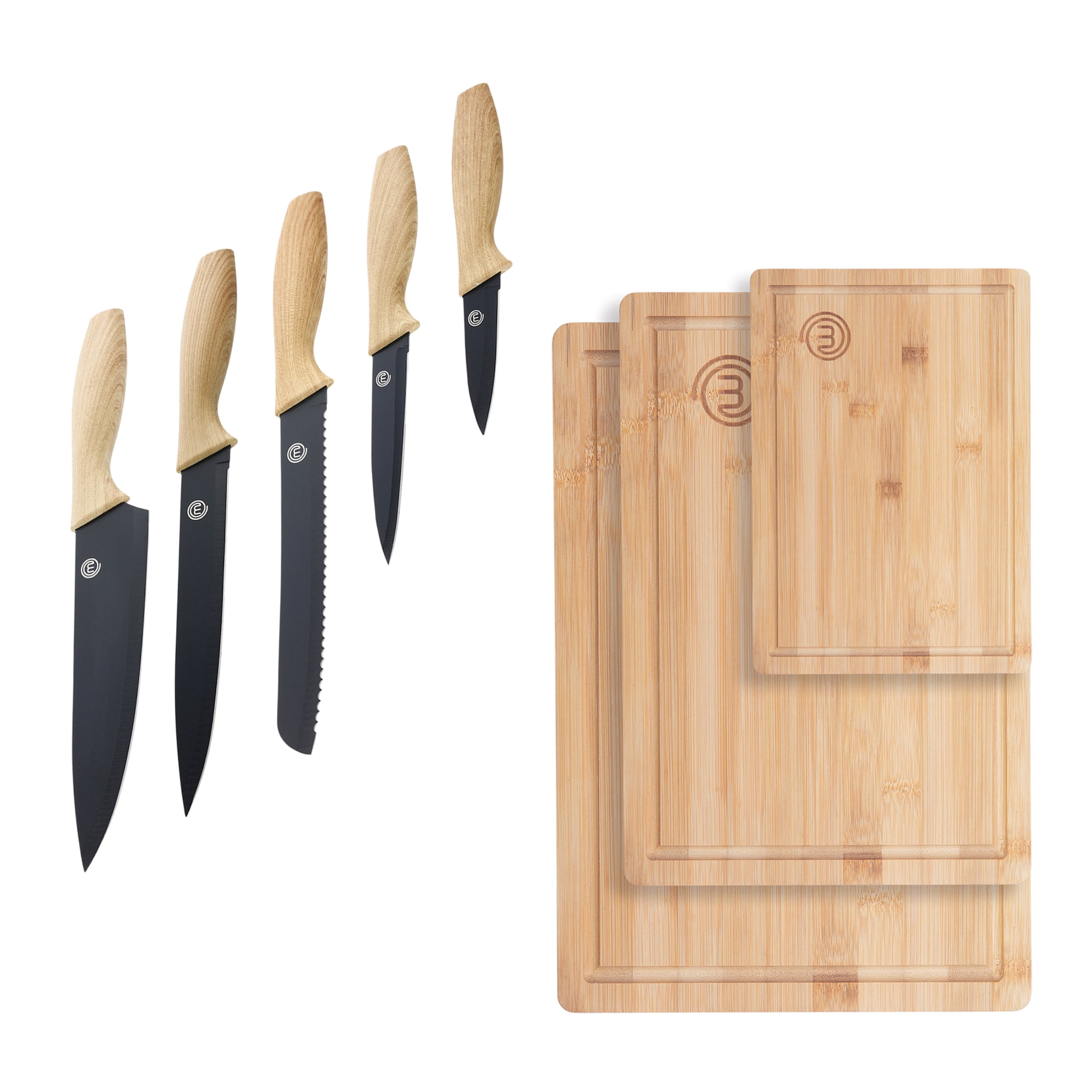 Buy MasterChef 8 Piece Knife & Board Set, 5 Kitchen Knives and 3