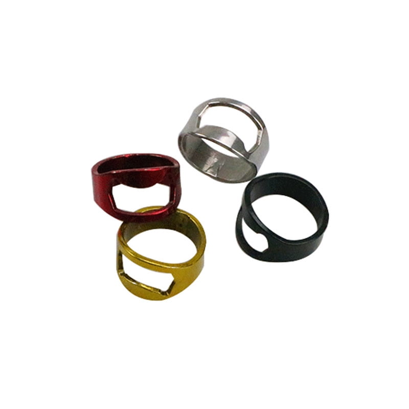 4pcs Creative Bottle Opener Stainless Steel Ring Beer Can Opener Bottle Opener Ring Gadget Cool Kitchen Accessories Bar&home Use