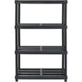 thumbnail image 6 of Muscle Rack 36"W x 24"D x 56"H 4-Shelf Resin Shelving Unit, 600 lb Capacity, Black, 6 of 6