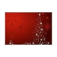 thumbnail image 4 of Beautynvta Christmas Placemat Set of 4, Red Snowflake Printed Table Mat, Winter Linen Christmas Table Mats for Party Kitchen Dining Decoration, 12x18 Inch, 4 of 8