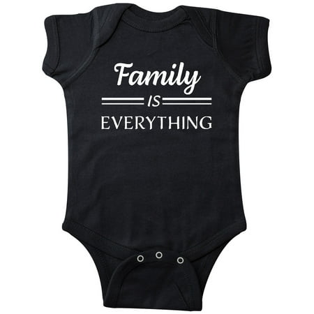 

Inktastic Family Is Everything in White Text Gift Baby Boy or Baby Girl Bodysuit