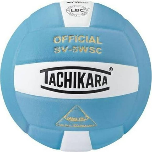 Tachikara SV5WSC.PBW Volleyball NFHS - Powder Blue & White