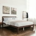 thumbnail image 1 of Gymax Full Wood Platform Bed Frame Headboard Slat Support Mattress Foundation, 1 of 9