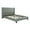 Silver, variant on Faux Leather Upholstered Full Size Bed Featuring Nail head Trim Silver