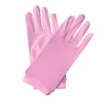 thumbnail image 3 of Women's Solid Color Short Gloves Fashion Ceremonial Dance Accessory,Pink,One Size,Dailypoc, 3 of 3