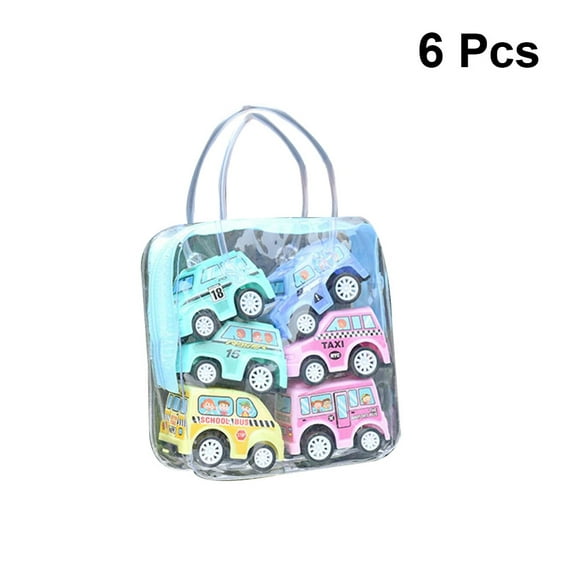 6Pcs Pull-Back Cars Toy Funny Portable Interesting Delicate Mini Engineering Vehicles Cars Model Toys