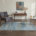 thumbnail image 6 of KUETH 2x3 Area Rug Blue Abstract Area Rug, Machine Washable Vintage Distressed Throw Rug with Non-Slip Gripper, Modern Aesthetic Carpet for Bedroom Living Room, 6 of 6
