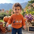 thumbnail image 4 of RUINIXCW Toddler Baby Boy Girl Halloween Sweater Outfit Warm Fall Winter Knit Sweaters Boys Girls Pumpkin Skull Goose Ghost Embroidery Long Sleeve Knitwear Jumper Pullover Tops, 4 of 9