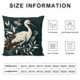 thumbnail image 5 of Crane Bird Butterflies Floral Flowers Throw Pillow Covers  Decorative Pillowcases Soft Cushion Covers for Sofa Couch Bed Home Decor,, 5 of 5
