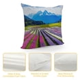 thumbnail image 4 of Chilfamy Flowers Mountains Blue Sky Pillow Covers for Couch Sofa Indoor Outdoor Pillow Case Spring Design for Car Couch Bedroom 1PC 24x24in, 4 of 5