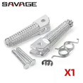 thumbnail image 1 of Front Footrest Foot Peg Fit For YAMAHA YZF R125 R25 R3 MT125 MT25 MT03 MT09 FZ09 MT10 MT07 FZ6 XJ6 Motorcycle Rider Foot Rests Pedal, 1 of 5