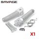 thumbnail image 1 of Front Footrest Foot Peg Fit For YAMAHA YZF R125 R25 R3 MT125 MT25 MT03 MT09 FZ09 MT10 MT07 FZ6 XJ6 Motorcycle Rider Foot Rests Pedal, 1 of 5