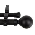 thumbnail image 3 of InStyleDesign  Sphere 1-inch Adjustable Double Drapery Rod 160-240 inch - 160 to 240 inch Mahogany Brown Finish, Mahogany Finish, 3 of 5