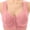 Pink, variant on Lixiuxyad Women's Soft Lace Front Closure Bralette Comfortable Wireless Bra Supportive Seamless Underwear For Everyday Wear,Bras for Women Green 36