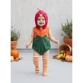 thumbnail image 6 of RUINIXCW Newborn Baby Girl Boy Thanksgiving Turkey Costume Infant Spring Fall Winter Animal Cosplay Outfit Sleeveless Hooded Zip Romper Stockings Set, 6 of 10