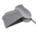 thumbnail image 4 of Almohada con capucha en forma de U, protección del cuello extraíble, almohada de viaje para el cuello de algodón con memoria para el hogar, viajes al aire libre, coche, gris U043?3, 4 of 11