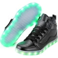 thumbnail image 2 of Rechargeable Illuminated Sneakers - Adult High-Top Photoluminescent Athletic Shoes for Night Events, 2 of 10
