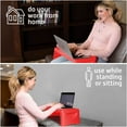 thumbnail image 6 of Folding Lap Desk, Laptop Desk, Breakfast Table, Bed Table, Serving Tray - The lapdesk Contains Extra Storage Space and dividers & Folds Very Easy, Great for Kids, Adults, Boys, Girls, (Red), 6 of 7