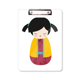 thumbnail image 1 of Yellow kimono Japón Doll Art Portapapeles Carpeta de escritura Placa de soporte A4, 1 of 4