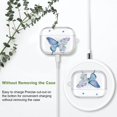 thumbnail image 3 of AmPm AirPods Pro Case Cover, Butterfly Clear Case Cute Protective Soft Shockproof Cover with Keychain for Women Girls Compatible with AirPods Pro Wireless Charging Case - Cactus Purple, 3 of 7
