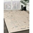 thumbnail image 3 of Ahgly Company Machine Washable Indoor Rectangle Abstract Tan Brown Area Rugs, 7' x 10', 3 of 7