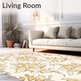 thumbnail image 2 of ODIKA 4'x6' Machine Washable Non-Slip Area Rug, Oriental Floral Non Skid Backing High Traffic Rug, Beige, 466297, 2 of 7