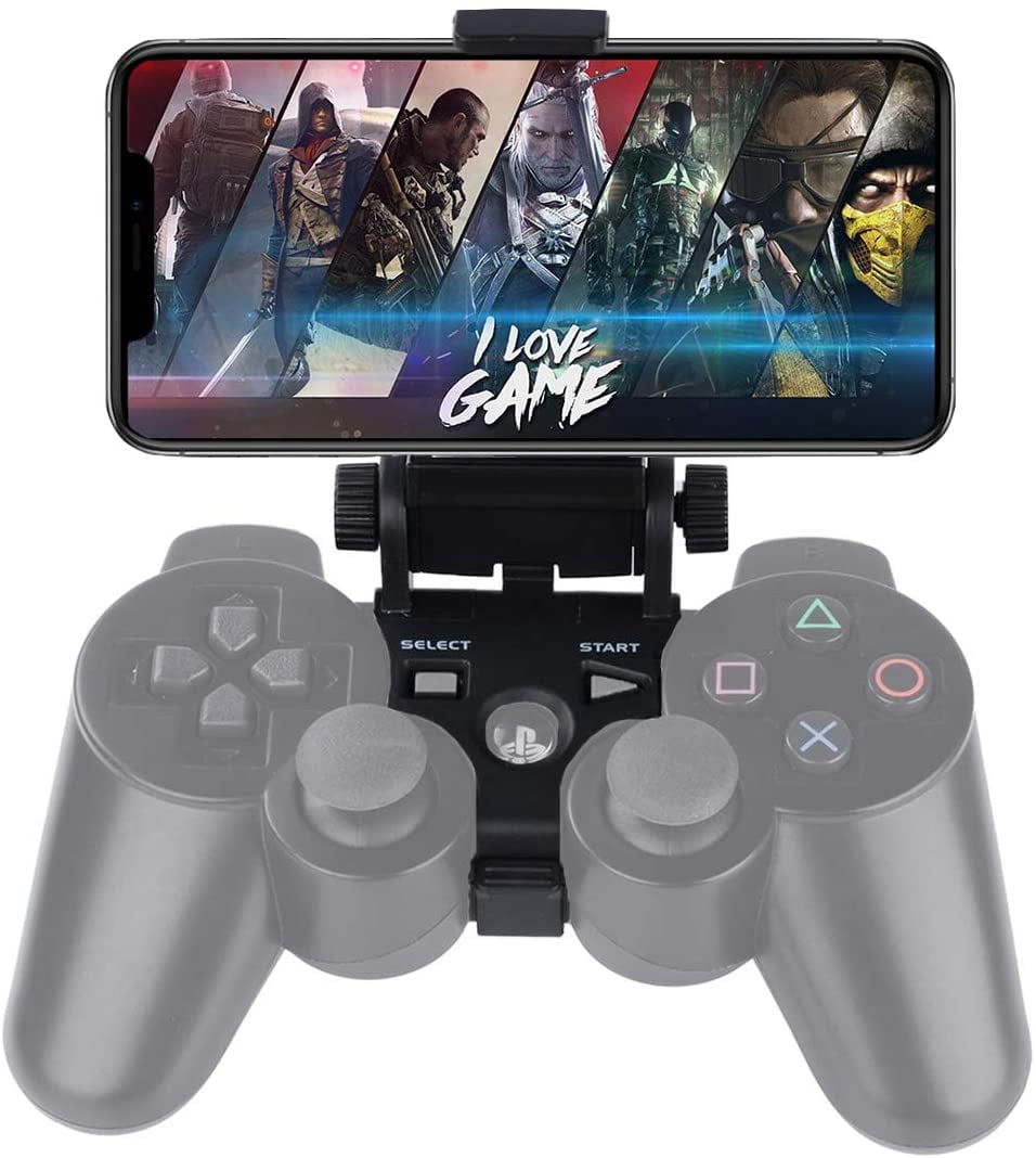Ps3 Controller Android Phone Mount 180 Degree Adjustable Android Smartphone Game Clip Bracket Holder For Playstation Ps3 Samsung Galaxy Htc One Lg Sony Xperia Moto With D Pad Cap Walmart Com