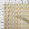 thumbnail image 2 of oneOone Polyester Spandex Mustard Yellow Fabric Abstract Line Fabric For Sewing Printed Craft Fabric By The Yard 56 Inch Wide, 2 of 4
