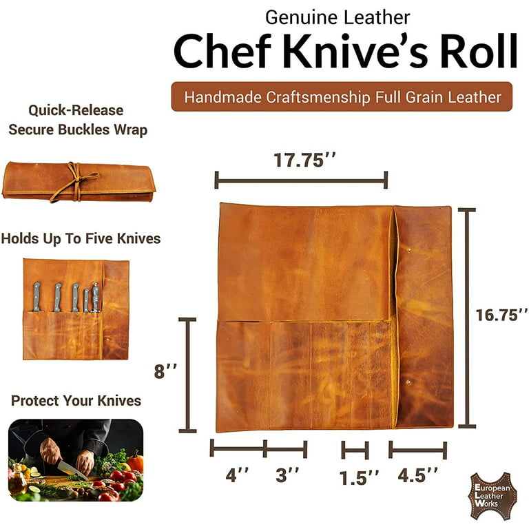  MTAPF® Chef Knife Roll Bag - Durable Safe Knife Pouch