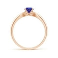 thumbnail image 2 of Angara Natural 0.5 Ct. Tanzanite Solitaire Ring in 14K Rose Gold for Women (Ring Size: 3), 2 of 9
