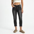 thumbnail image 2 of Womens Ankle Jeans Slim Fit Stretch Ankle Jeans Classic Versatile Denim Pants Casual Solid Grey M, 2 of 6