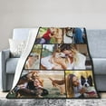 thumbnail image 4 of Personalised Blanket,Custom Blanket With Text 1-9 Photo, Personalised Blankets for Adults,Personalised Photo Blanket for Mother's Day,Customised Gifts for Mum,Dad,Boyfriend,Girlfriend,Friends, 4 of 6