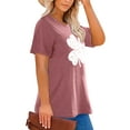 thumbnail image 2 of Anbech St. Patrick's Day Plus Size T-Shirts for Women Graphic Clover Print Tees Oversize Shamrock Short Sleeves T-Shirt with Round Neck, 2 of 4
