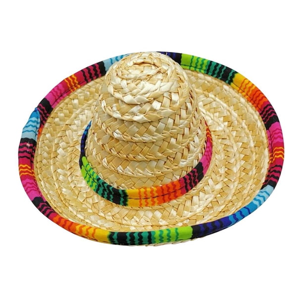 Mini Sombrero De Paja Para Mascotas, Sombrero, Sombreros Mexicanos, Sombrero De Fiesta Decorativo Para Gatos, Perros, Mascotas Pequeñas Guardurnaity PT001511-02