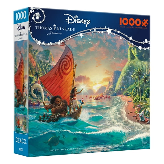 Ceaco - Thomas Kinkade - Disney Dreams - Moana - 1000pc Piece Interlocking Jigsaw Puzzle
