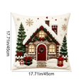 thumbnail image 3 of Christmas Pillow Covers, Decorative Cushion Case with Hidden Zipper, Soft Fabric for Sofa Couch Bed Home Decor, 3 of 7