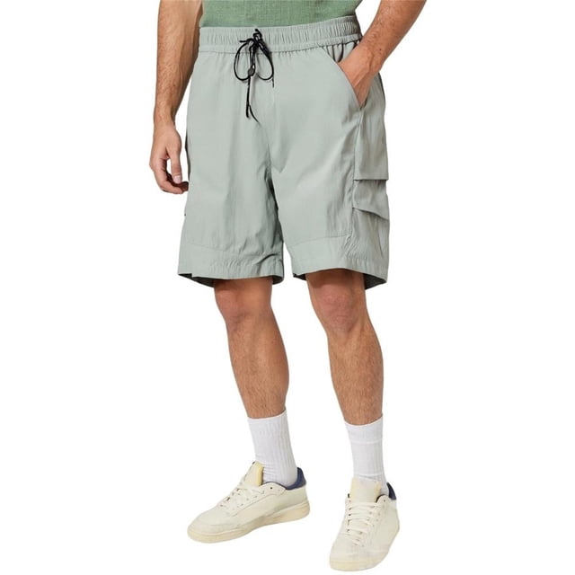 WILLBEST Pantalones Cortos para Hombre, Moda Informal para Hombre, Cuello Redondo, Color Sólido, Manga Corta, Pantalones Cortos A Cuadros, Traje, Pijama, Servicio A Domicilio