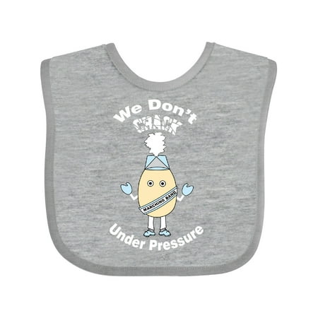 

Inktastic Marching Band Pressure Egghead White Text Gift Baby Boy or Baby Girl Bib