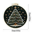 thumbnail image 2 of BNNG Christmas Tree Embroidery Kit Merry Christmas Stamped Cross Stitch Kit Snowflake Pine Tree Needlepoint Kit DIY Adult Beginner Stamped Cross Stitch Kit with Patterns and Instructions, 2 of 8