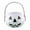 white, variant on 4.7x7.8 Inch Halloween Portable Pumpkin Shape Candy Bucket With Handle, Detachable Cushaw Bucket Two-in-One For Party Favors Decor