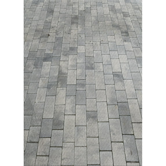 Ahgly Company Indoor Rectangle Patterned Cloudy Gray Novelty Area Rugs, 8' x 10'