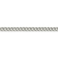 thumbnail image 2 of Solid 925 Sterling Silver 4.5mm Pave Curb Cuban Chain Necklace - with Secure Lobster Lock Clasp 24", 2 of 6