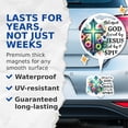 thumbnail image 4 of (2 Pack) Blessed by God Loved by Jesus Led by Spirit Magnets - Jesus Christian Inspired Religious - 5" On Longest Side - for Cars, Refrigerators, Toolboxes, Lockers- Made in USA - MAG0662, 4 of 7
