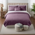thumbnail image 3 of Clara Clark Quilt Sets, 5 Piece Lightweight Reversible Quilt Bedspread, Grid Weave Coverlet Bedding Set, King Lavender Dream, 3 of 9