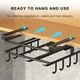thumbnail image 4 of sunsanly Cabinet Hanger with Multi Hooks Punch-free Installation Stainless Steel Heavy Duty Cutting Board Holder Kitchen Utensil Cup Hanging Rack Chopping Board Organizer, 4 of 8