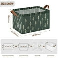 thumbnail image 7 of Yayeee Foldable Storage Basket for Shelves with Handles Waterproof Cloth Bins, Dark Green Plants, 7 of 7