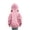 Pink, variant on Shadoumai Girl Oversized Hoodie Letter Print Long Sleeve Hooded Sweatshirt Casual Warmth Pullover Hooded Sweatshirt Children Fall Clothes for Girls