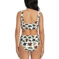 thumbnail image 3 of Daiia Various Turtle Women's Bikini Set Two Piece Swimsuit High Waisted Bikini Adjustable Straps Bikini Perfect for Beach, Pool, and Summer Vacation-Small, 3 of 9