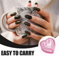 thumbnail image 3 of Nails Tips Art Dappen Dish with Lid Heart Shaped Dappen Dish Glass Powder Dappen Monomer Dish Glass Crystal Cup Glassware Tools for Manicure and Nail, 3 of 4