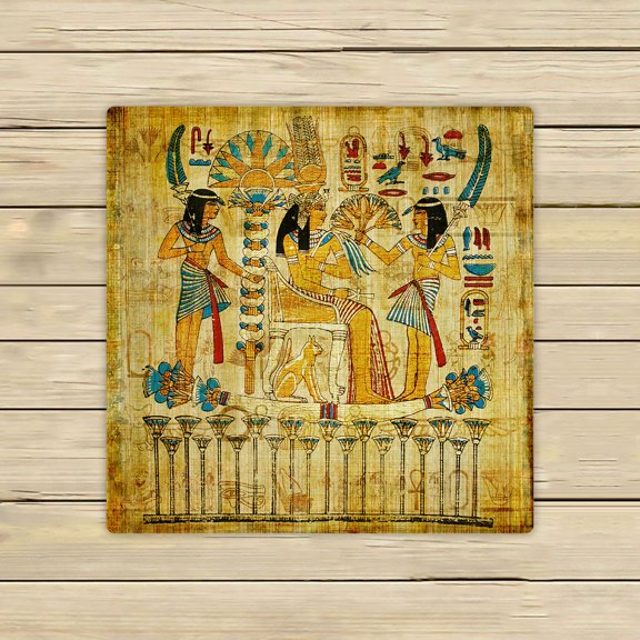 ABPHQTO Old Egyptian Papyrus Towels Beach Bath Pool Sprot Travel Hand Spa Towel 13x13 Inch